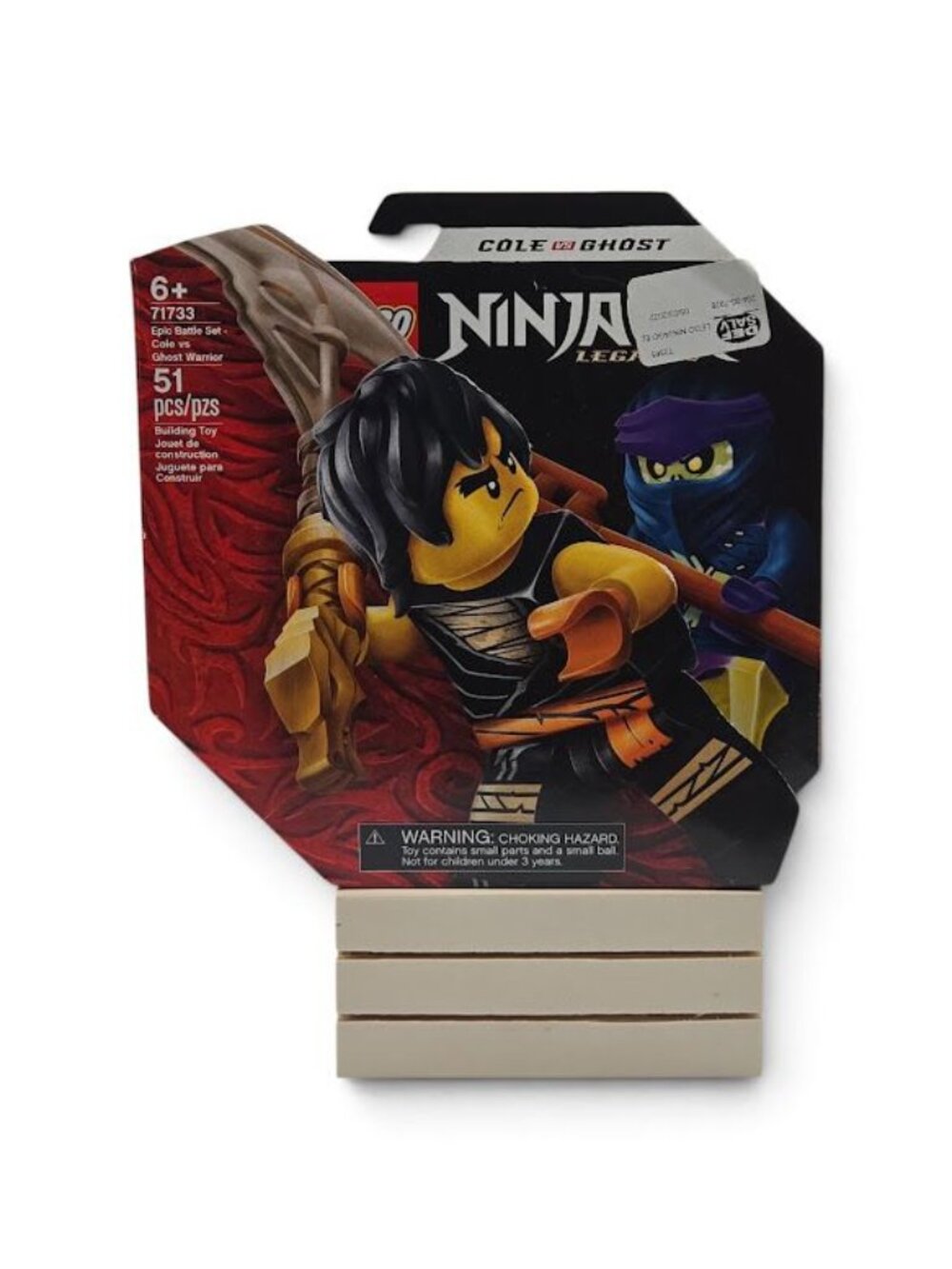 LEGO NINJAGO 71733 Epic Battle Set Cole vs Ghost Warrior 51 Pc New Sealed Retire